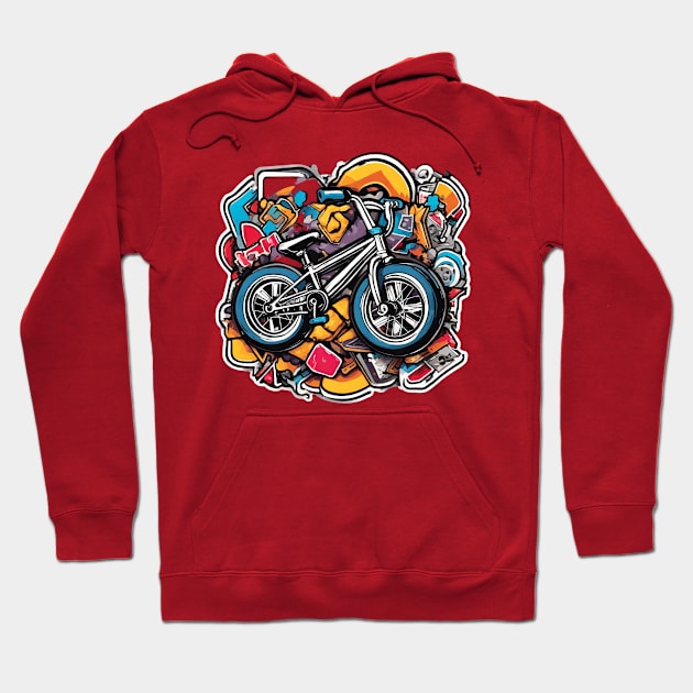 new colorfull bmx Hoodie by dodolanlaku